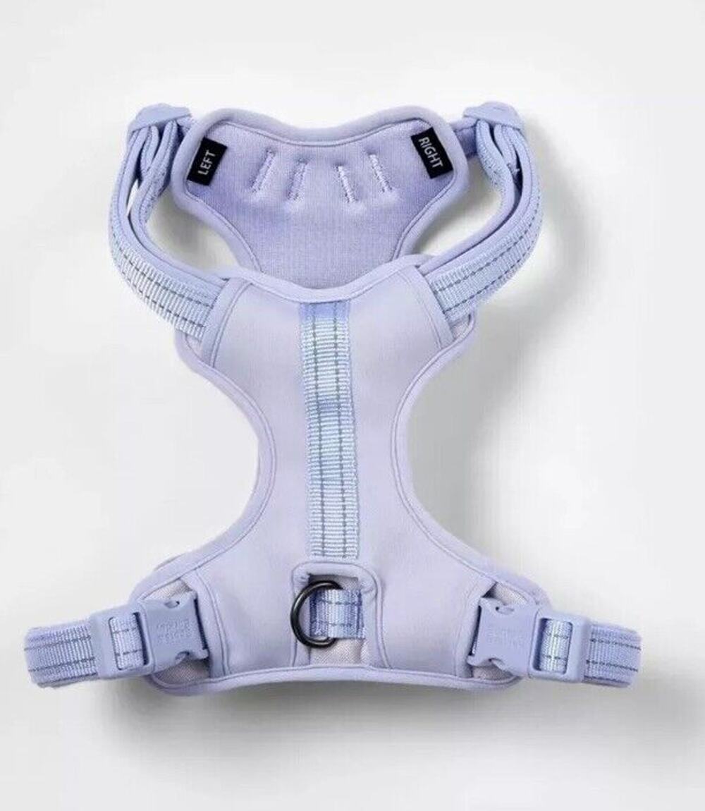 Boots & Barkley Comfort + Reflective Webbing Harness6ft Dog Leash Lilac - XS/S
